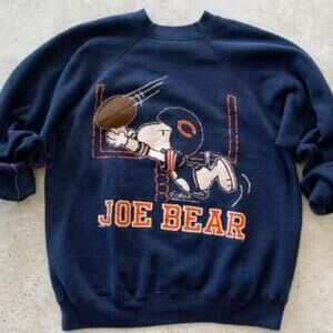Joe Chicago Bears Nfl Football Navy Snopy Sweatshirt Yvettecolon11